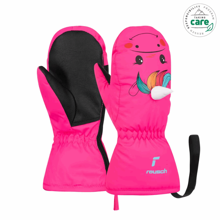 Reusch Sweety Mitten, pink unicorn, I