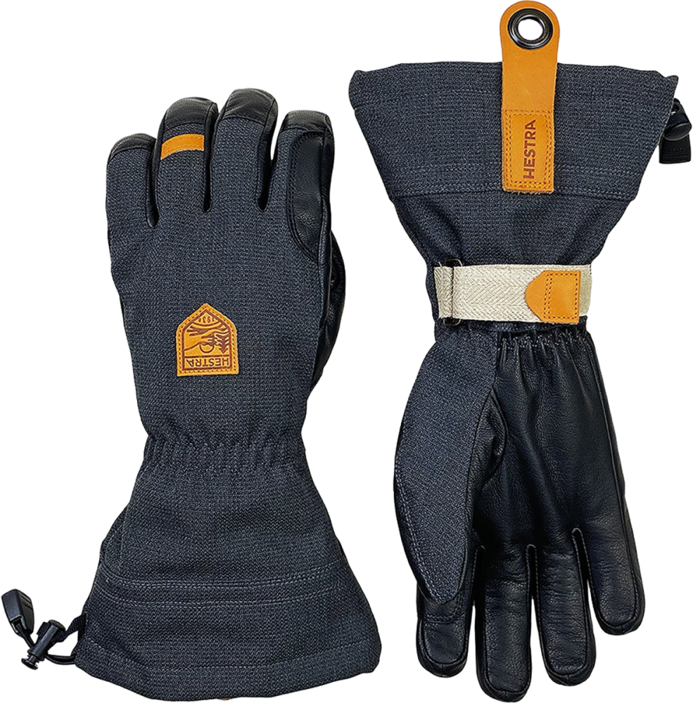 Hestra Army Leather Patrol Gauntlet, charcoal/black, 10