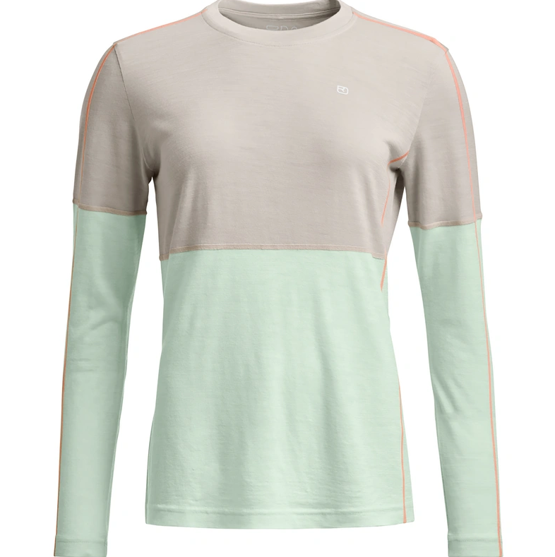 Ortovox 185 ROCK'N'WOOL LONG SLEEVE W, white tea, M