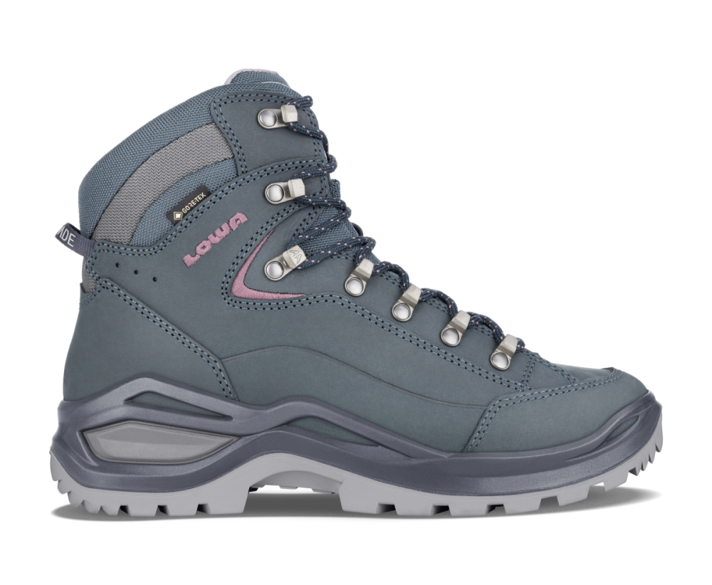 Lowa RENEGADE EVO GTX MID Ws, stahlblau/alt rosa, 37