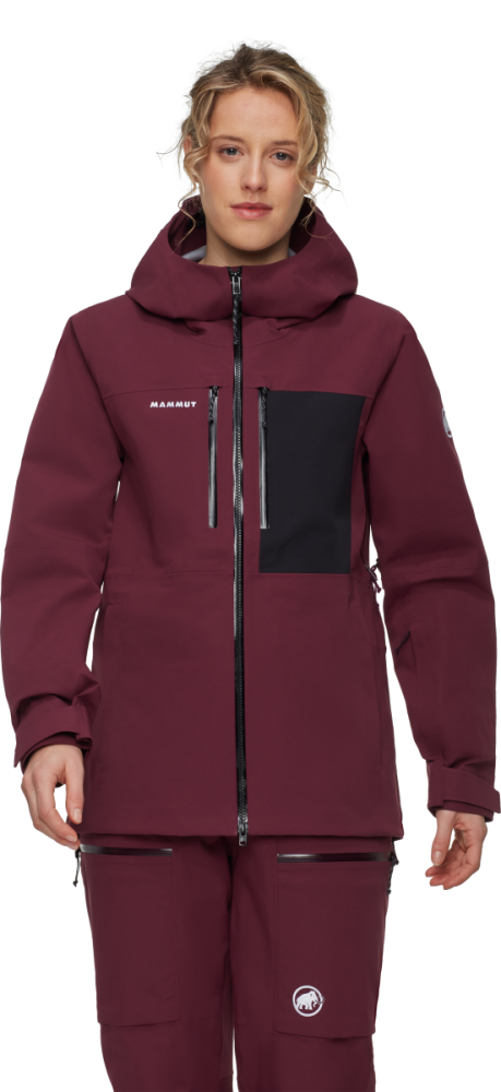 Mammut Hooded Jacket Women, vin-black
