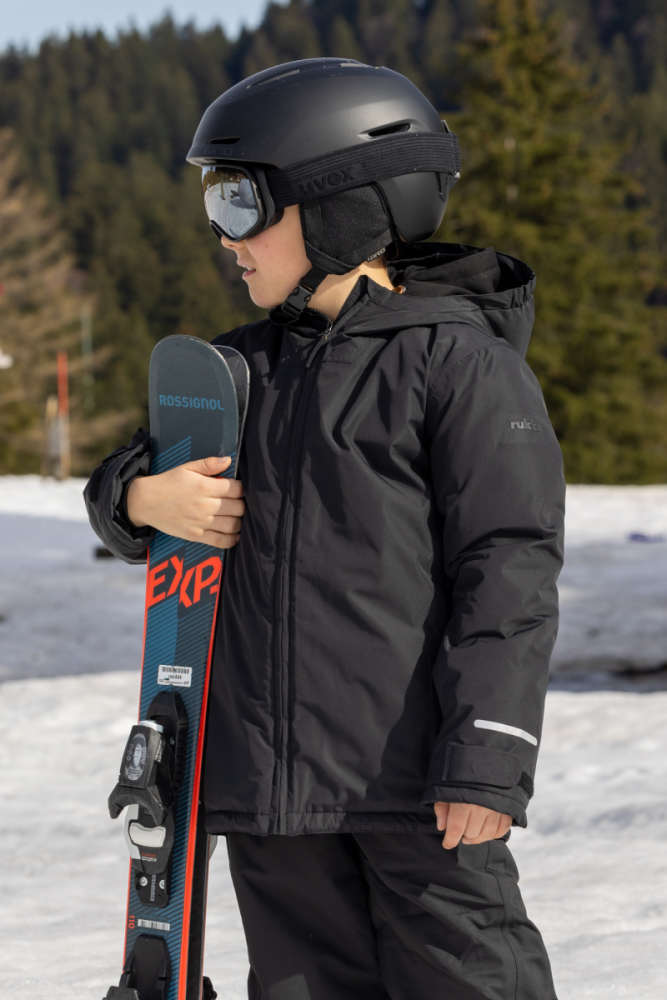 Rukka Marlo Kinder Skijacke, mit Sherpa Futter, black, 104