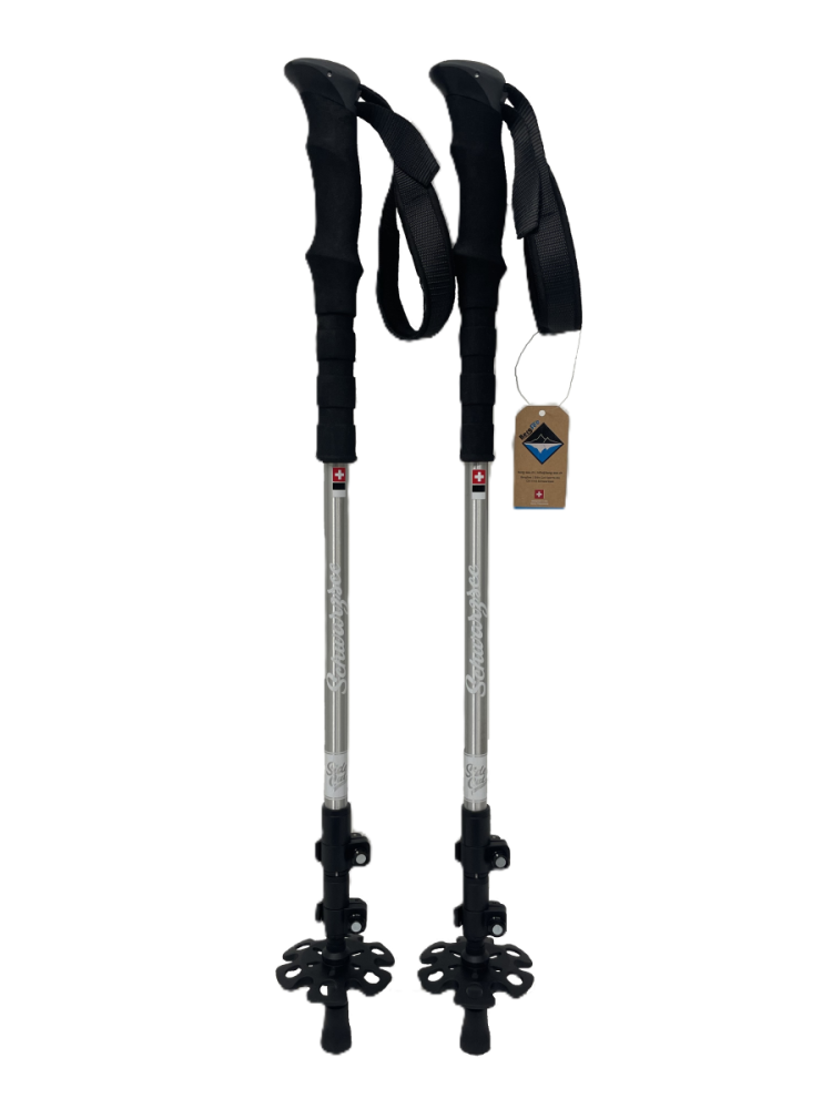 BergSee Teleskop Stock 3 - teilig Aluminium, white, 100 -135