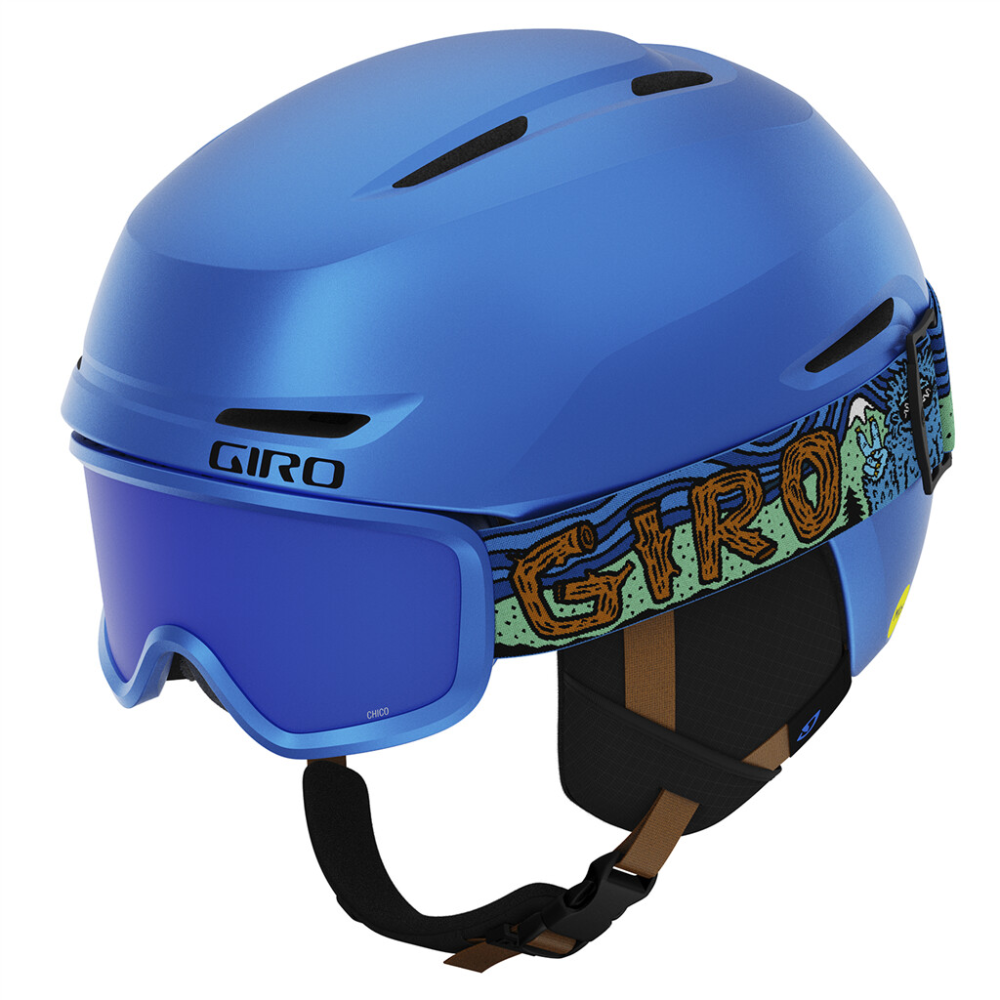 Giro Spur Flash Combo, blue shreddy yeti, XS