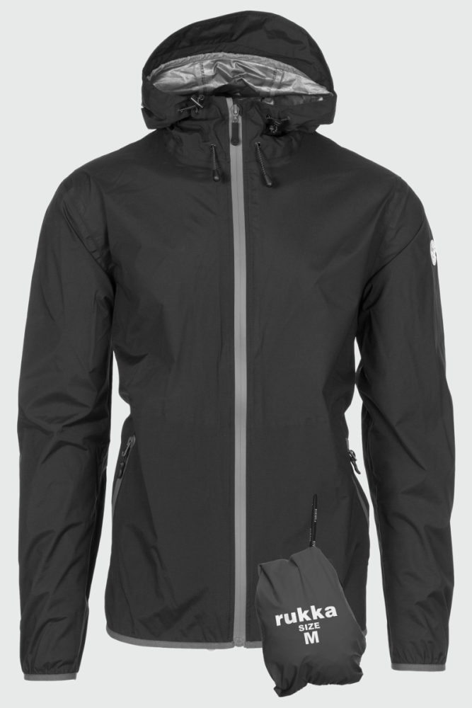 rukka Shelter Herren Regenjacke, black, XXL