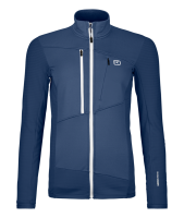 Ortovox FLEECE GRID JACKET W, blue nunatak, M