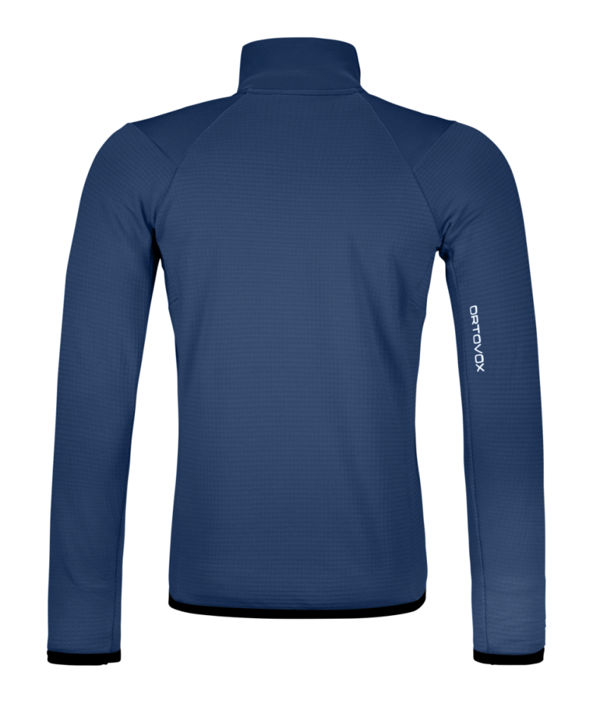 Ortovox FLEECE GRID JACKET M, blue nunatak, XXL