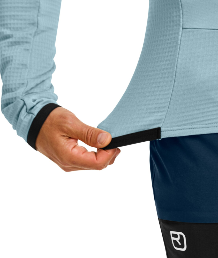 Ortovox FLEECE GRID JACKET M, blue nunatak, XXL