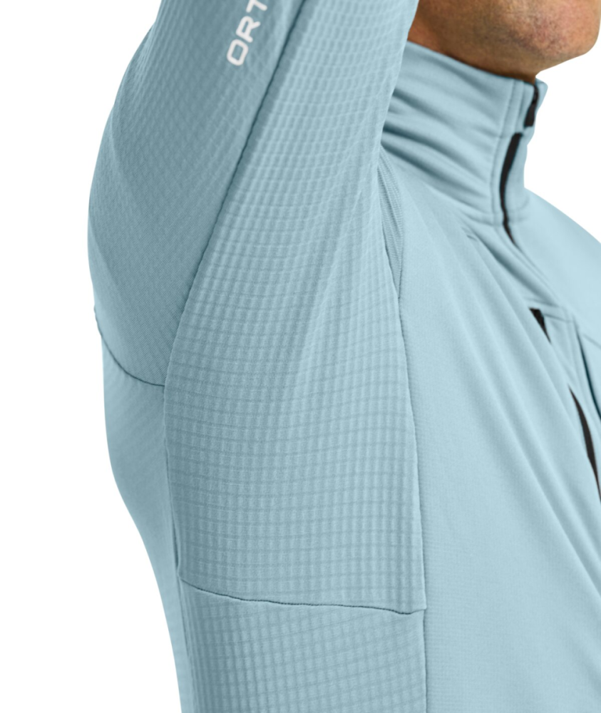 Ortovox FLEECE GRID JACKET M, blue nunatak, XXL
