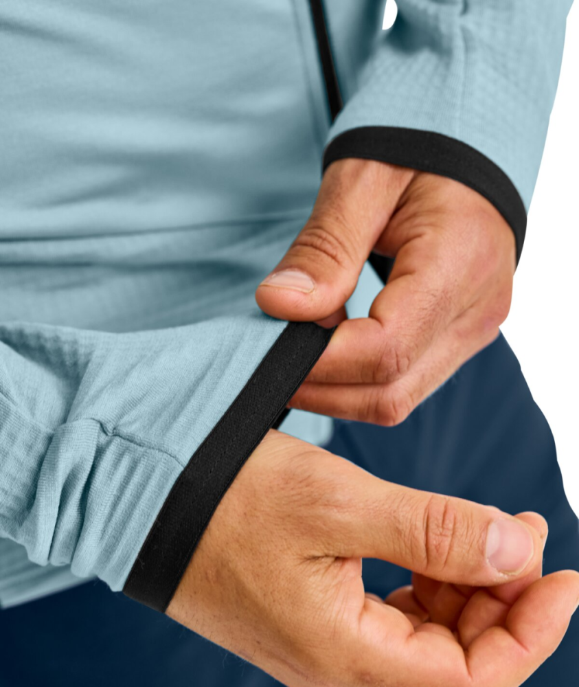 Ortovox FLEECE GRID JACKET M, blue nunatak, XXL