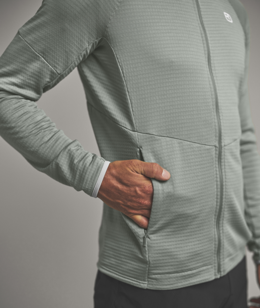 Ortovox FLEECE LIGHT GRID HOODY M, deep ocean, XL