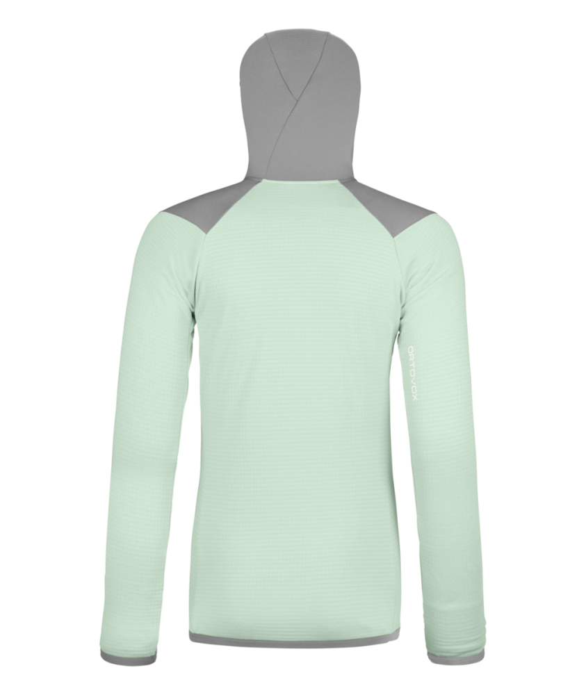 Ortovox Fleece Grid Hoody W, green acid, M