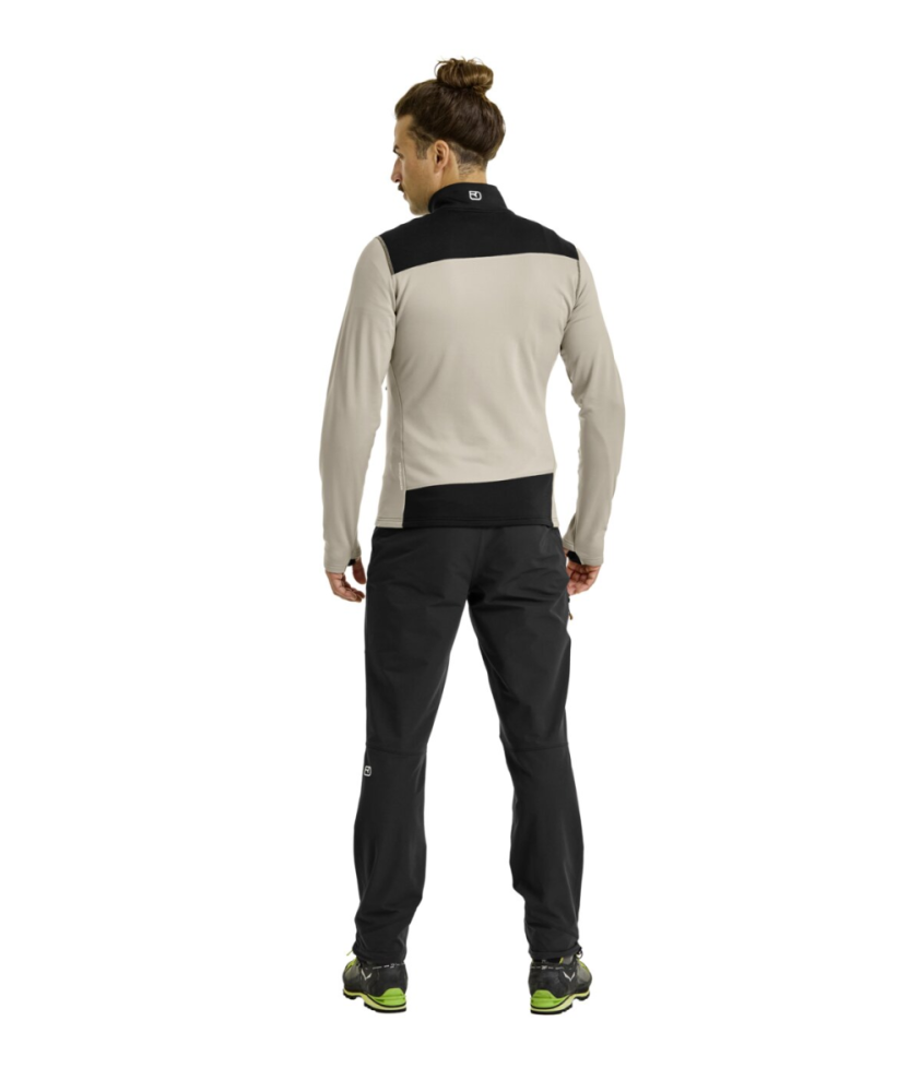 Ortovox FLEECE LIGHT JACKET M, black raven, M