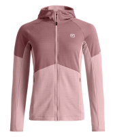 Ortovox Fleece Light Grid Hoody W, dawn rose, M