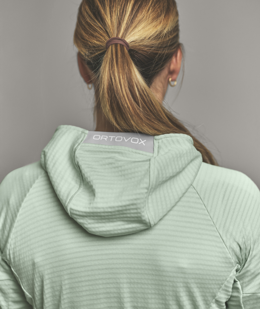 Ortovox Fleece Light Grid Hoody W, dawn rose, M