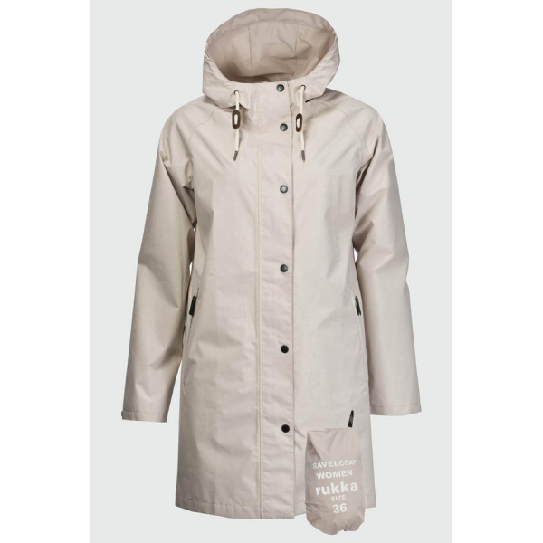 Rukka Travelcoat Damen Regenmantel, french oak
