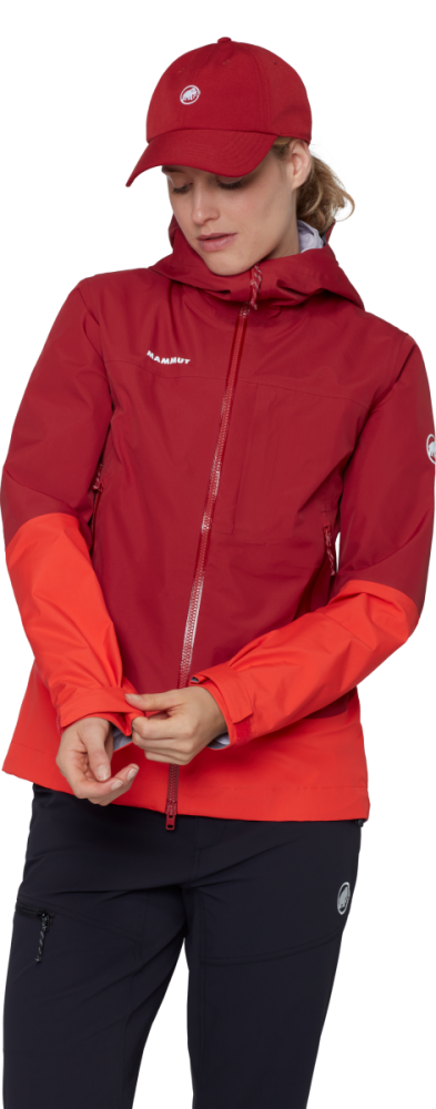 Mammut Alto Guide HS Hooded Jacket Women, dark red- red, L