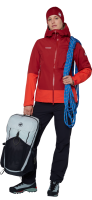 Mammut Alto Guide HS Hooded Jacket Women, dark red- red, L