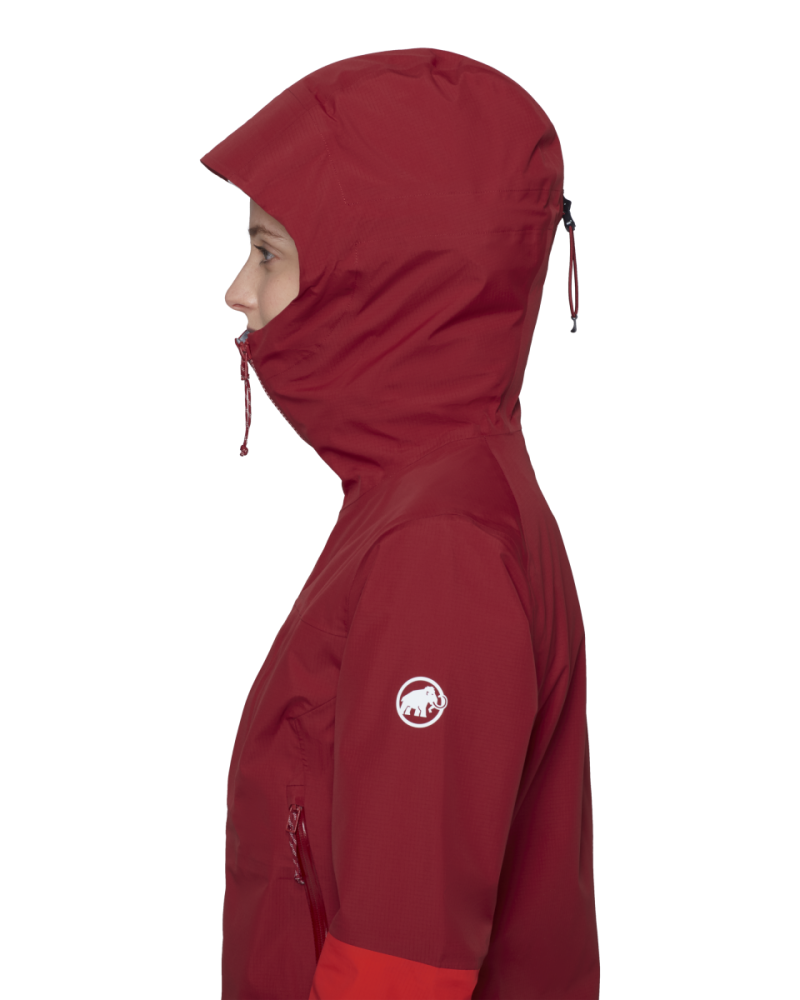 Mammut Alto Guide HS Hooded Jacket Women, dark red- red, L
