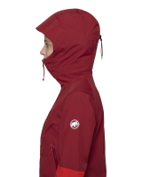 Mammut Alto Guide HS Hooded Jacket Women, dark red- red, L
