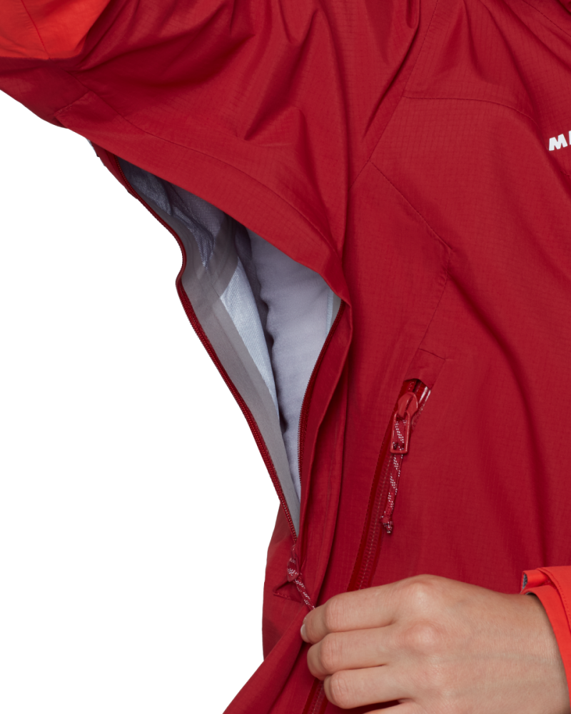 Mammut Alto Guide HS Hooded Jacket Women, dark red- red, L
