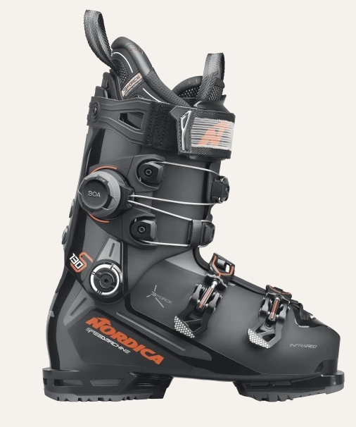 Nordica SPEEDMACHINE 3 Boa 130 S, SCHWARZ-ANTHRAZIT-ROT, 29.5