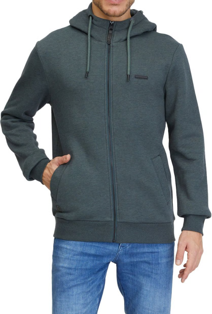 Ragwear NATTE ZIP, DARK GREEN, 3XL