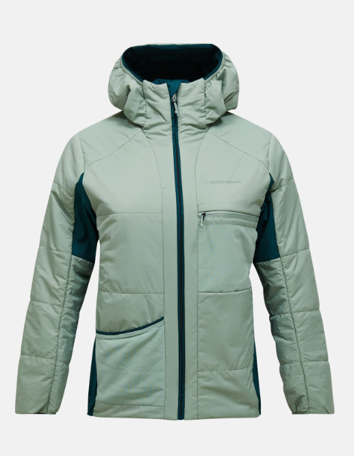 Peak Performance Freelight Reversible Insulated Hood Jacket Damen , PONDEROSA PINE/Green Valley, M