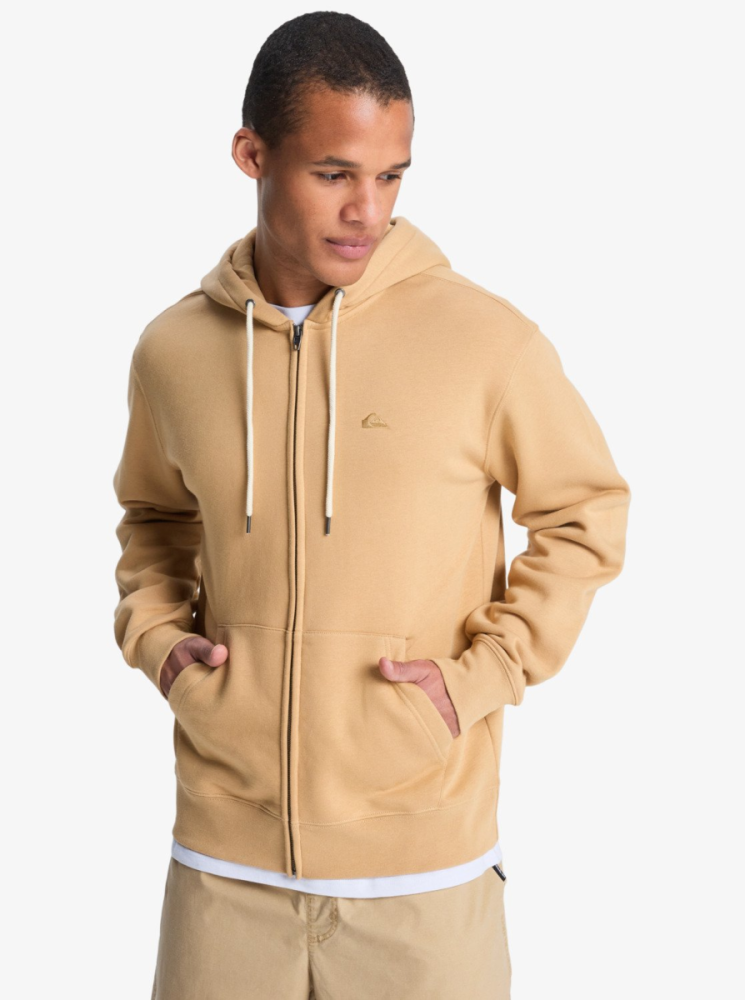 Quiksilver Salt Water Zip Hoodie, Khaki, M