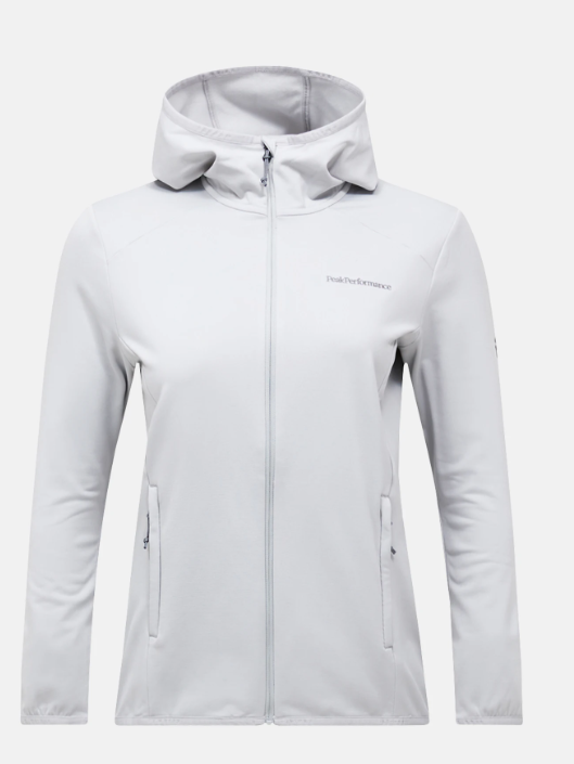 Peak Performance Light Zip Hood Damen , Summit Smoke, L