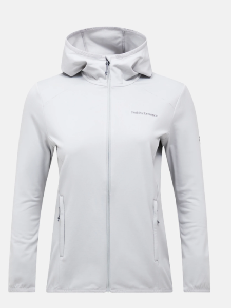 Peak Performance Light Zip Hood Damen , Summit Smoke