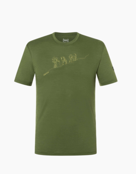 super.natural M HIKING TEE, Chive/Dried Tobacco, X