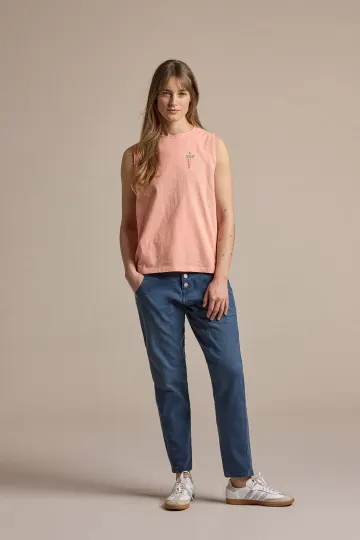 Maloja BeppinaM. Garment Dye Pants, dusty blue, Grösse 2632