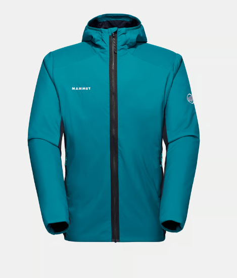 Mammut Rime Light IN Hybrid Hooded Jacket Men, deep teal-black, XL