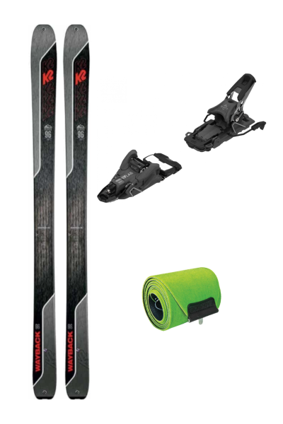 K2 Wayback 96, black / grey, 177cm, N Shift 10, Wayback 96 skin