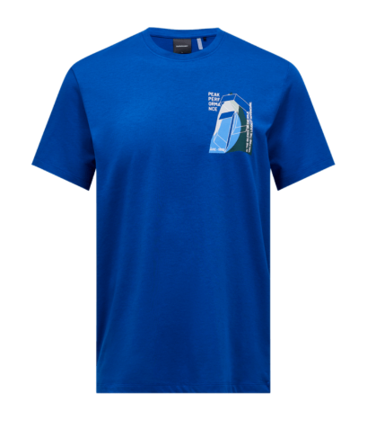 Peak Performance Explore Graphic Tee Herren , TRUE BLUE