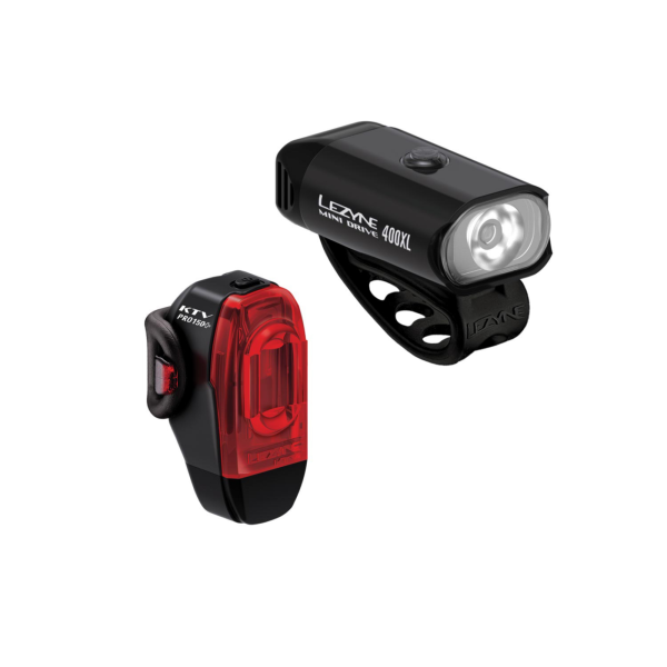 Lezyne Mini Drive 400XL / Ktv Drive Pro+ Pair, black