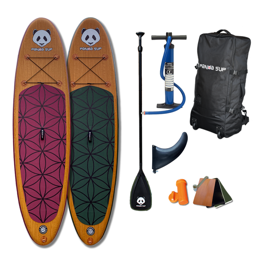 PandaSup iPanda 10'4"  Yoga / Family Set, Olive, 10.4"x33"x6''