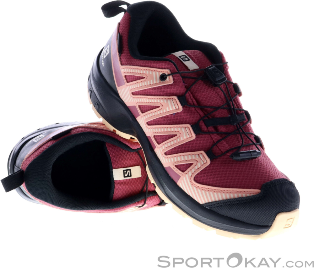 Salomon XA PRO V8 CSWP J, Earth Red/Black/Almond Cream, 36