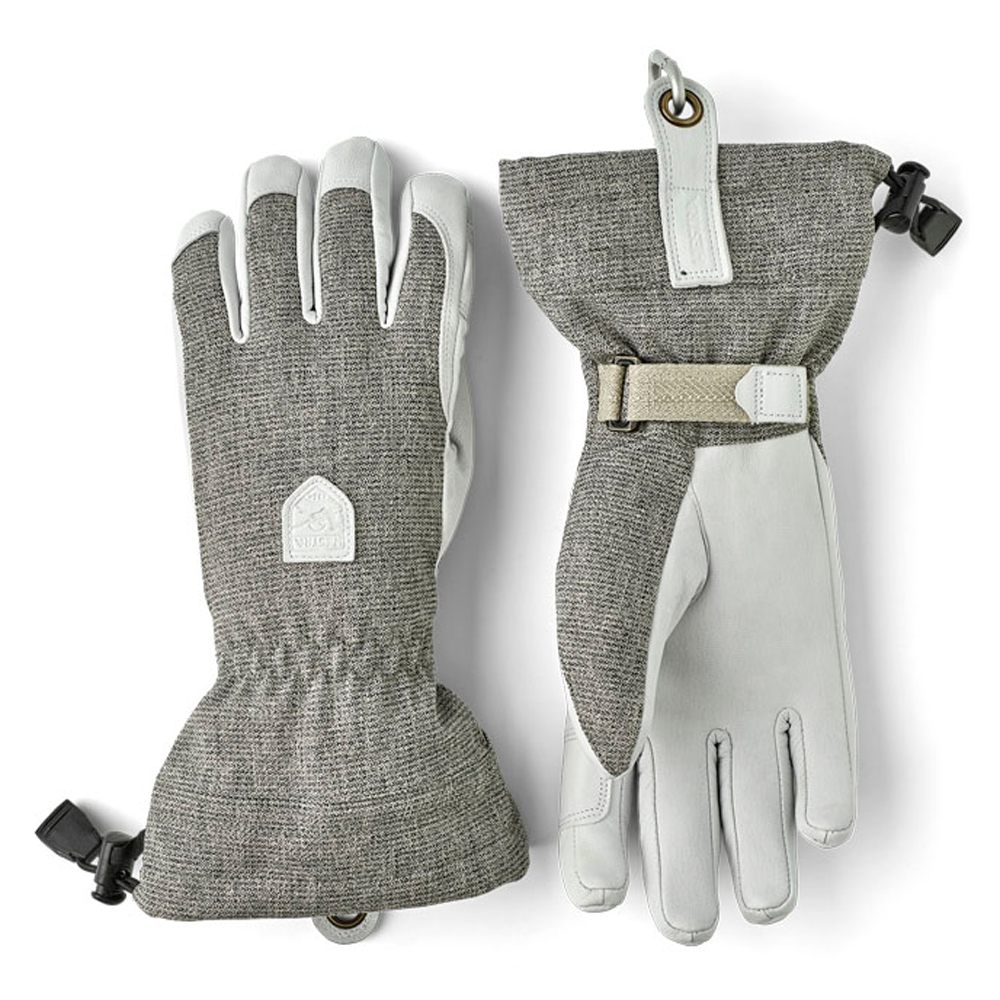 Hestra Woman's Patrol Gauntlet, light grey, 7