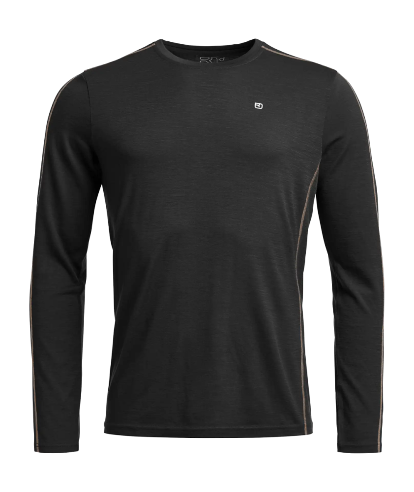 Ortovox 185 ROCK'N'WOOL LONG SLEEVE M, black raven, L