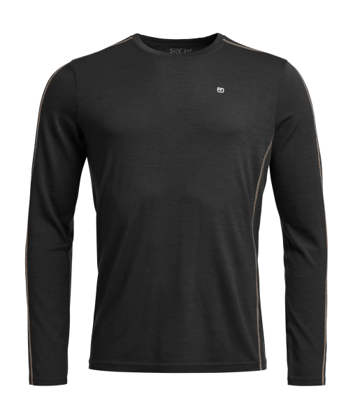 Ortovox 185 ROCK'N'WOOL LONG SLEEVE M, black raven