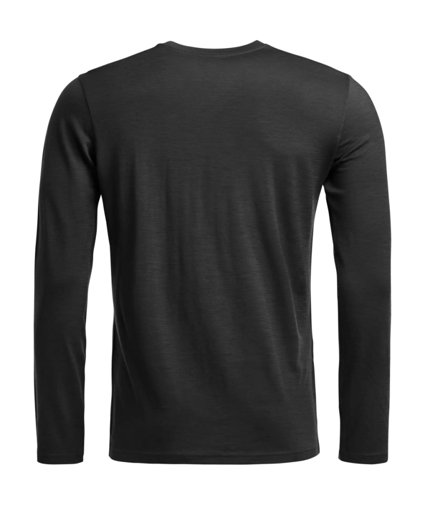 Ortovox 185 ROCK'N'WOOL LONG SLEEVE M, black raven, L