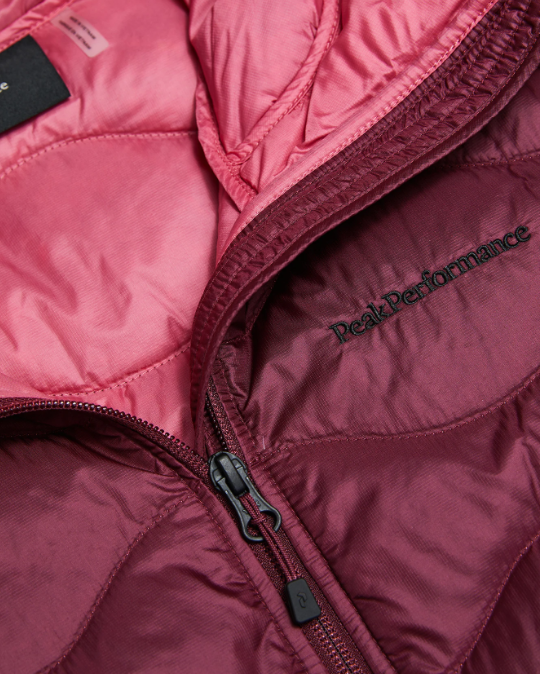 Peak Performance W Helium Down Hood Jacket, PORTO/MOUNTAIN BLUSH, S