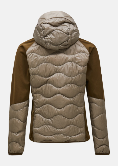 Peak Performance M Helium Down Hybrid Hood, AVID BEIGE/Meadow Moss, M