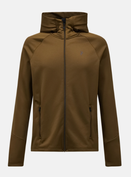 Peak Performance M Rider Essentials Zip Ho-Meadow Moss-Me, Meadow Moss/Meadow Moss