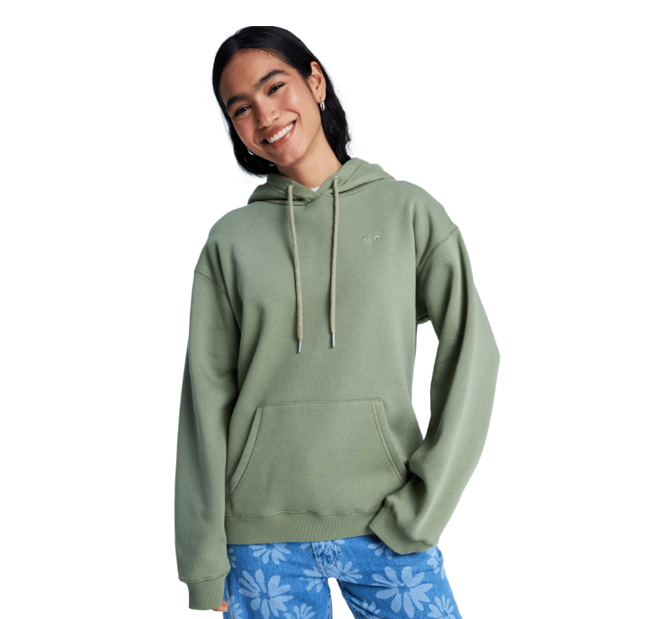 Roxy Surf Stoked Hoodie Brushed, oil green, Large