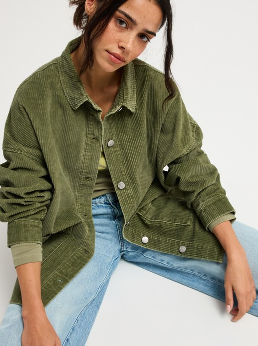 Roxy Kick Back Washed Cord, winter moss, Extra Small