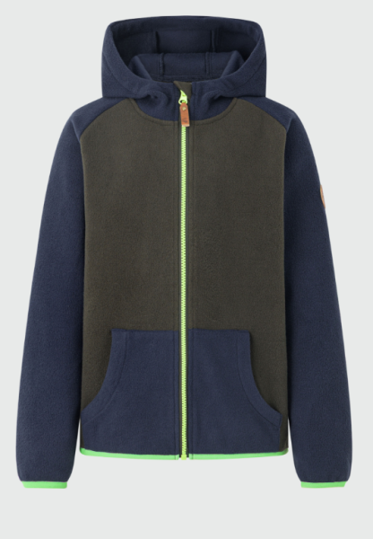 Rukka Erik Kinder Fleece Zip-Hoodie, dark navy