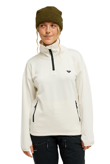 Roxy Snowstride Half Zip, whisper white, Extra Large